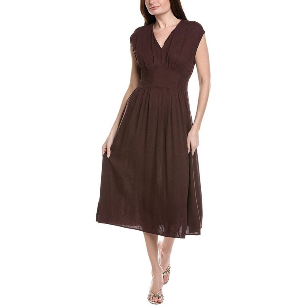 Nanette Nanette Lepore Womens Sleeveless Midi Dress, Brown - Picture 3 of 4